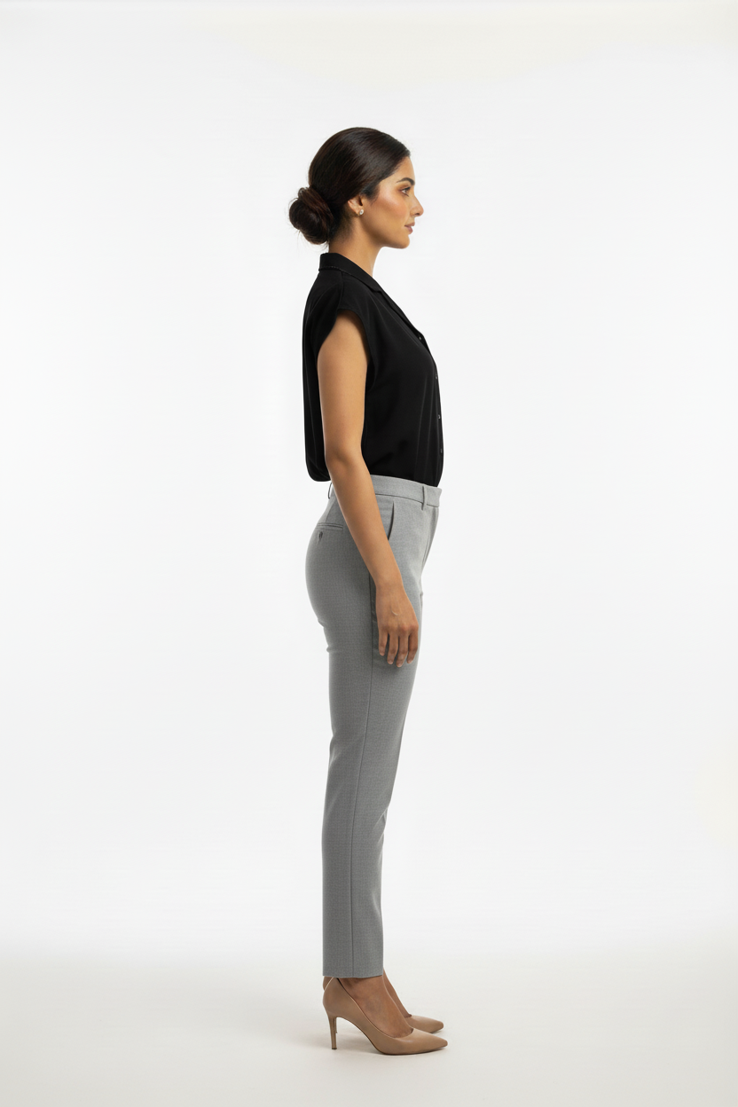 Midnight Black Notch Collar Shirt