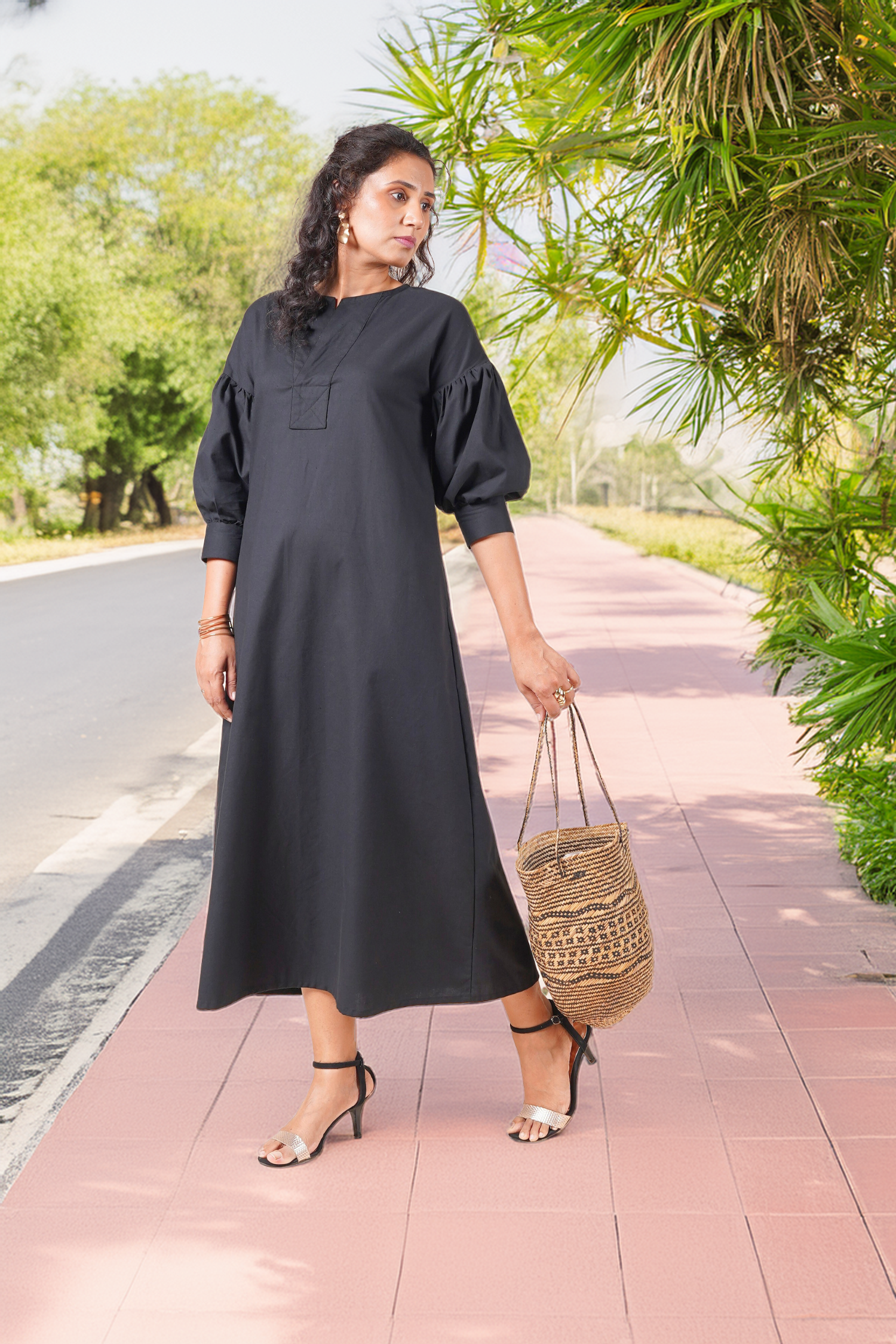 Buy Black Elegance Dress For Women Online In India - SIZYX 38 / L / R - 5'3" To 5'6"