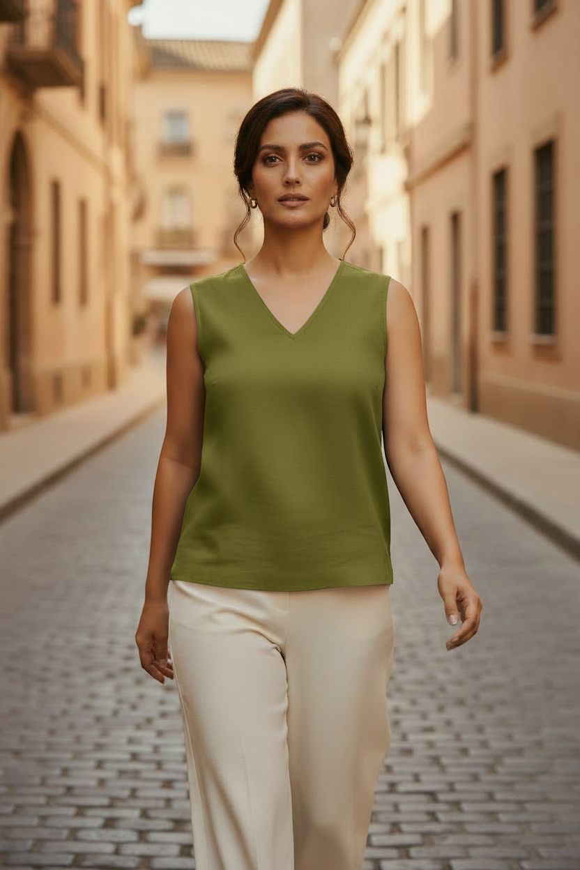 Lime Green Elevated Ease Top