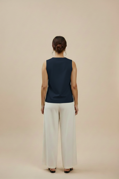 Navy Elevated Ease Top