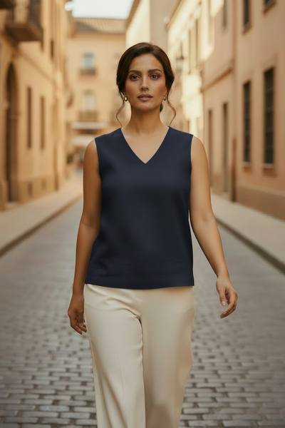 Navy Elevated Ease Top