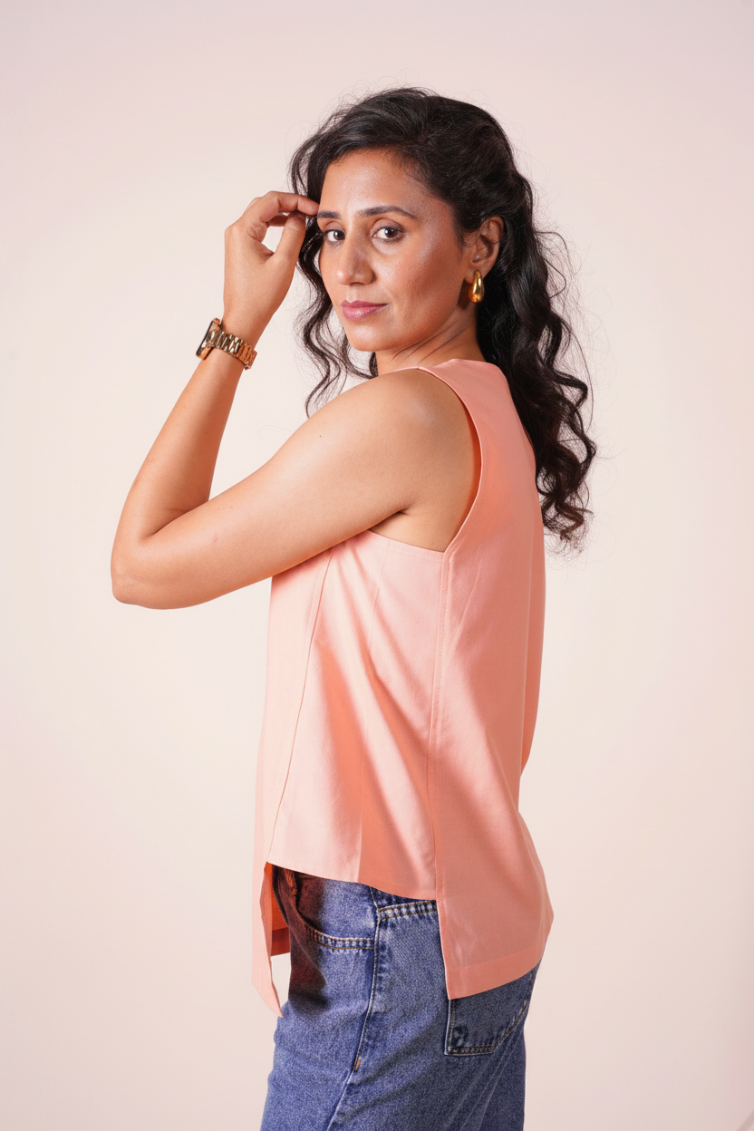 Peach Drift Top - Studio 3