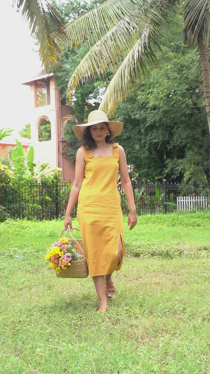 Marigold Muse Slit Dress