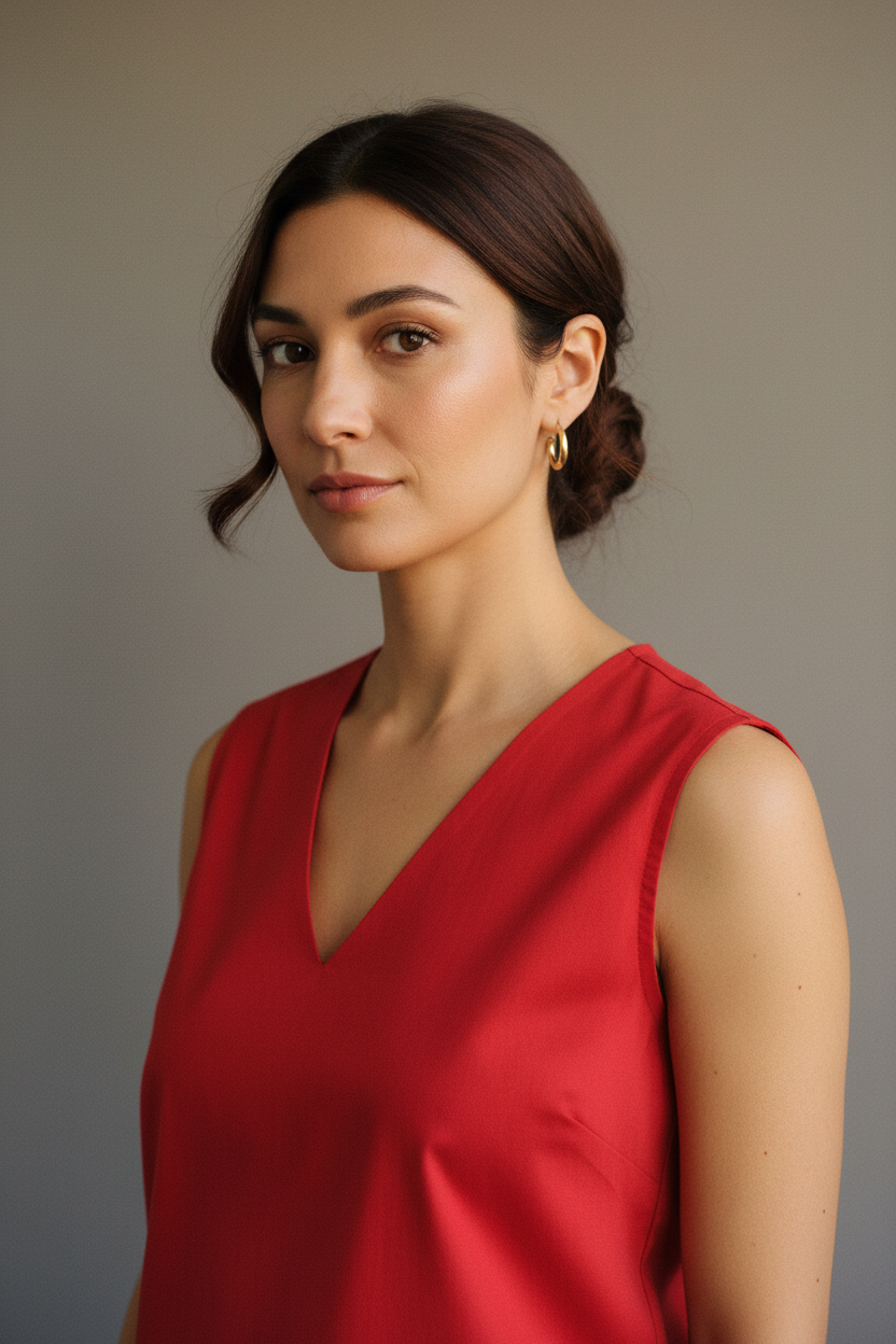 Red Elevated Ease Top