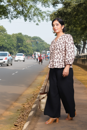 Autumn Breeze Peplum Top