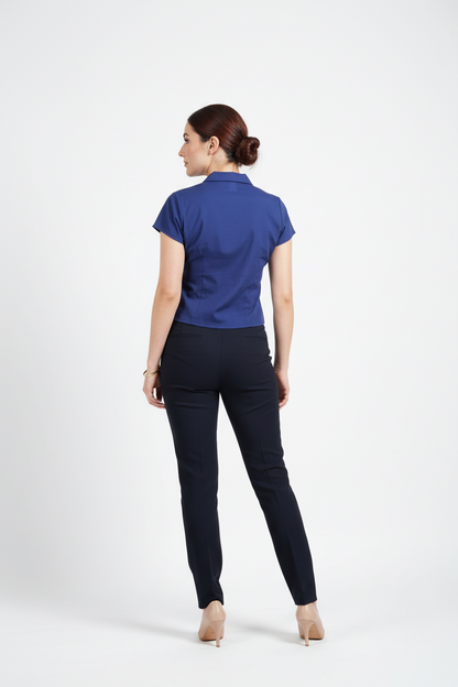Twilight Blue Notch Collar Shirt