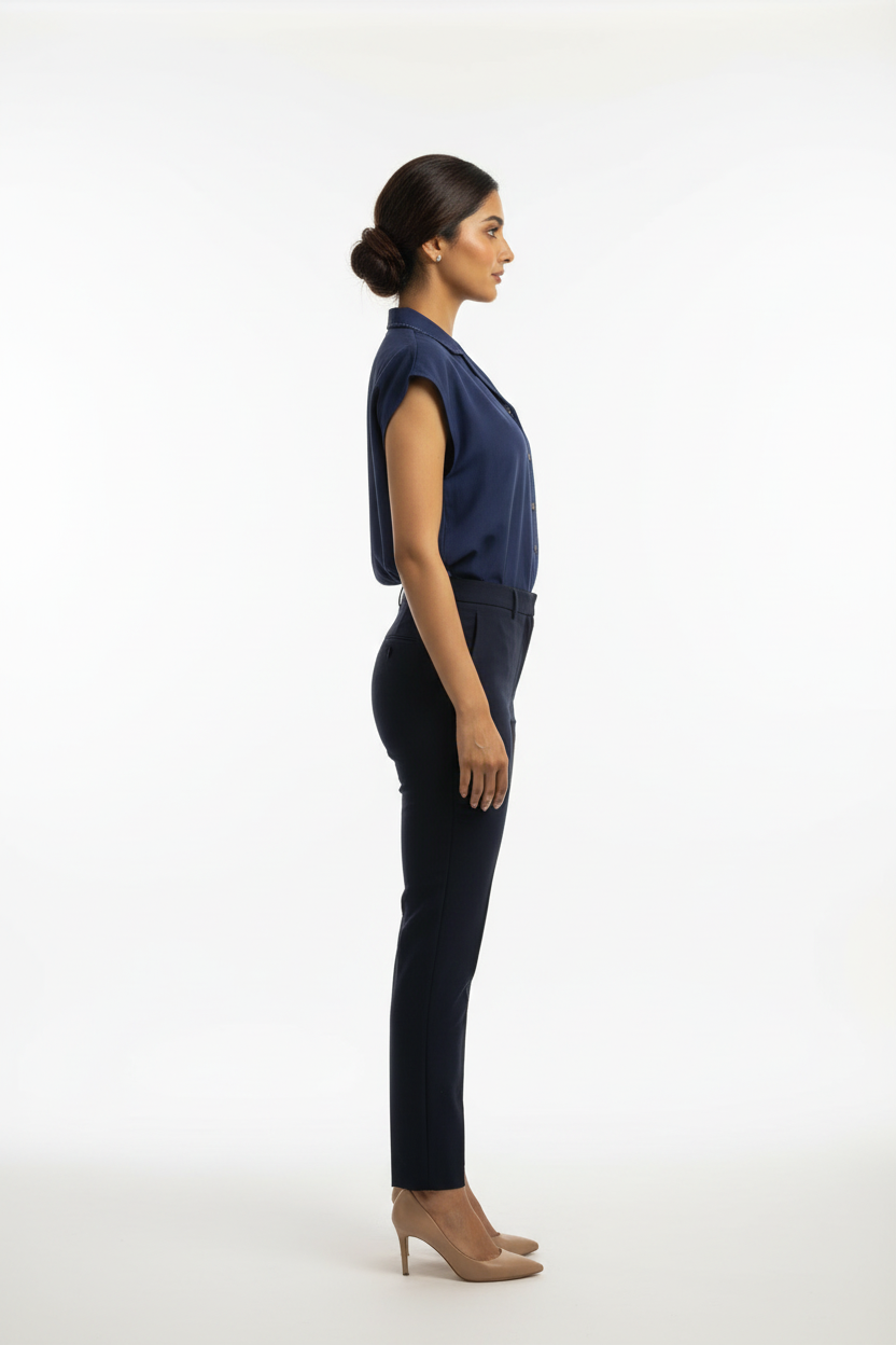 Twilight Blue Notch Collar Shirt