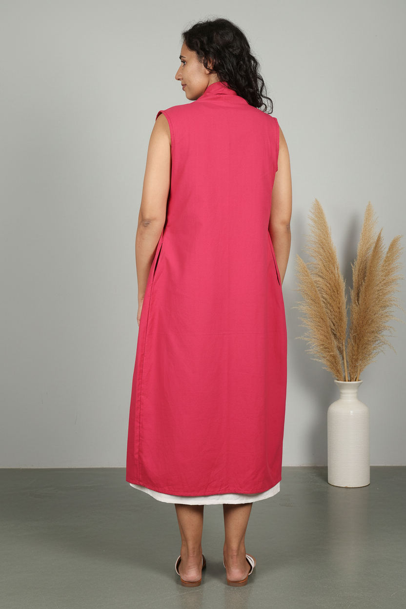 Viva Magenta Shrug - Image 4 Enhanced